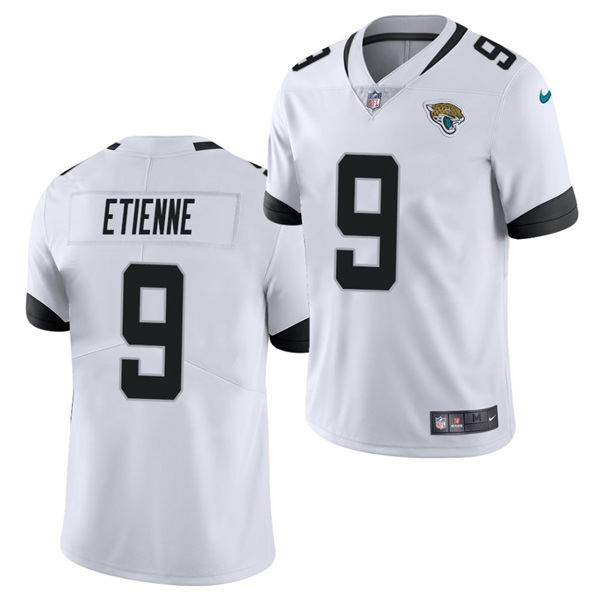Men's Jacksonville Jaguars #9 Travis Etienne White NFL 2021 Draft Vapor Untouchable Limited Stitched Jersey Men's Jacksonville Jaguars #9 Travis Etienne White NFL 2021 Draft Vapor Untouchable Limited Stitched Jersey